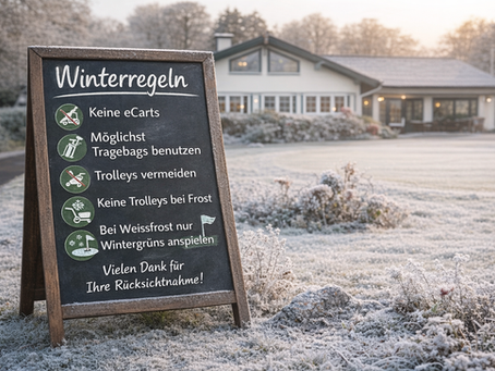 Winterregeln auf unserem Golfplatz