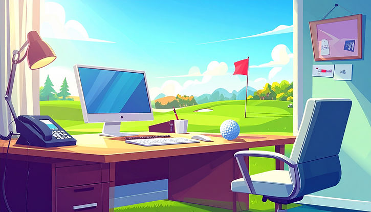 Firefly_Auf einem modernen Schreibtisch liegen ein Telefon, ein Computer, ein Notizblock u