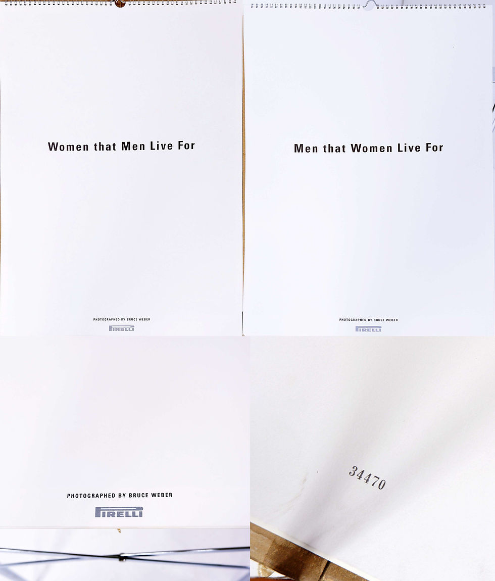 Miniature : PIRELLI calendar 1998  "Women that men live for" by Bruce Weber.