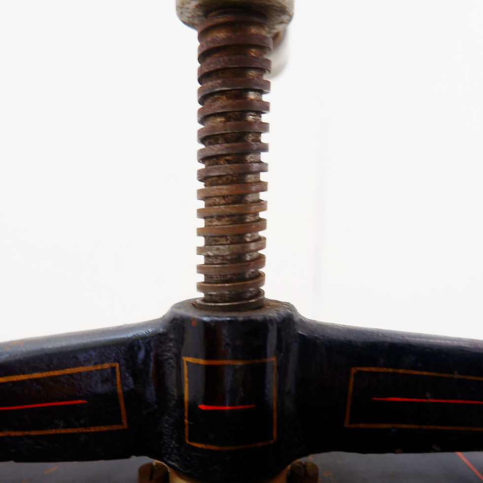 Miniature : Antique Industrial Iron Book Press - 1930/40s