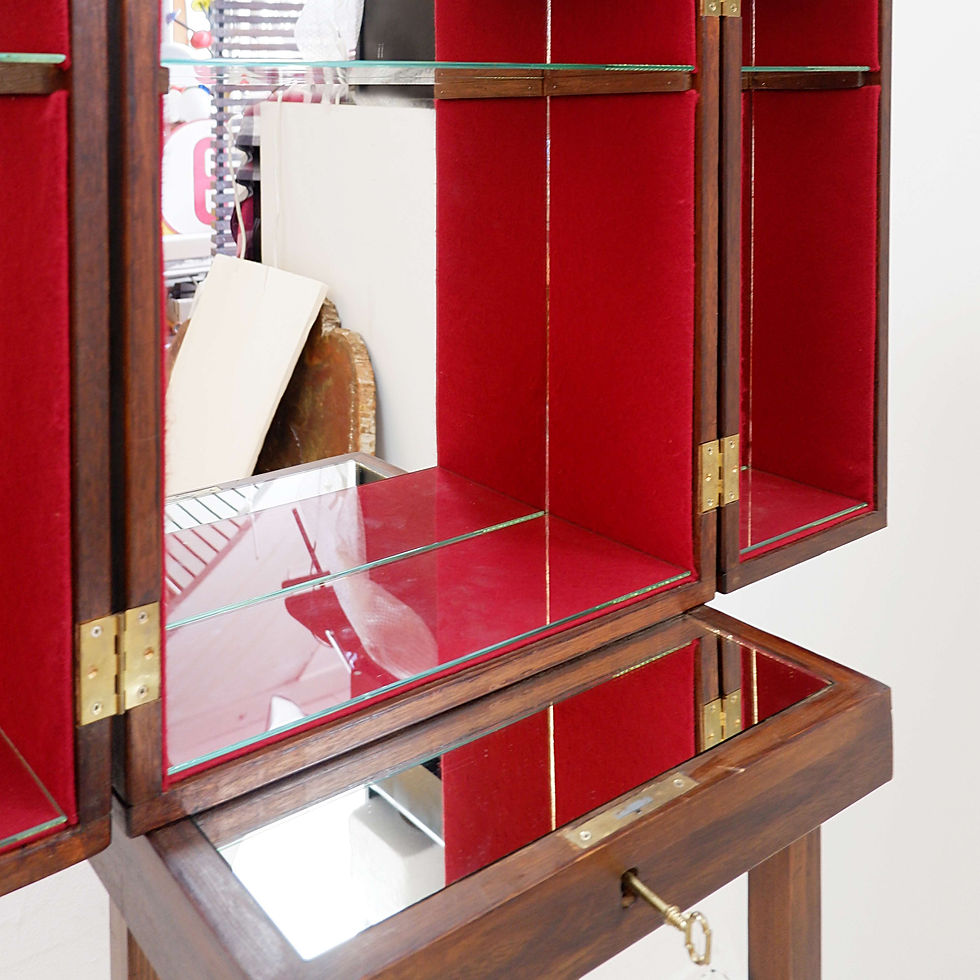 Miniature : contemporary wooden bar cabinet