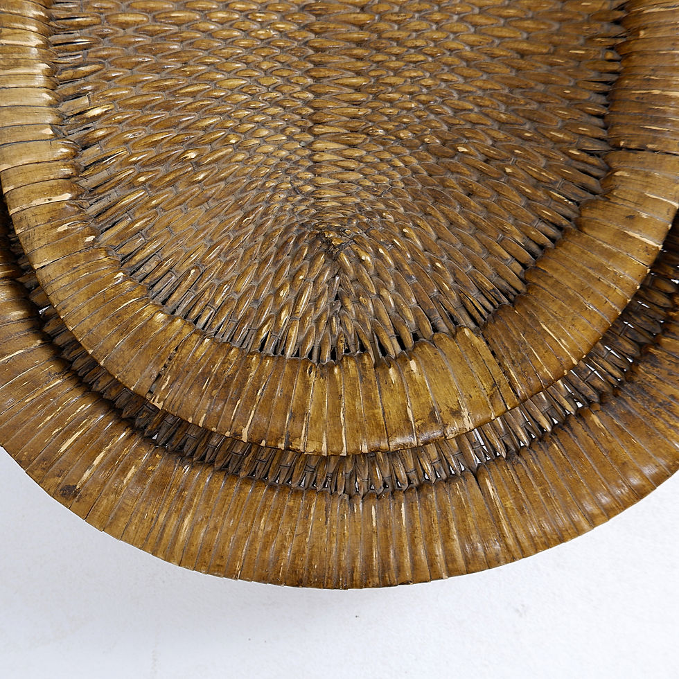Miniature : Set of 3 Vintage woven wicker picking basket