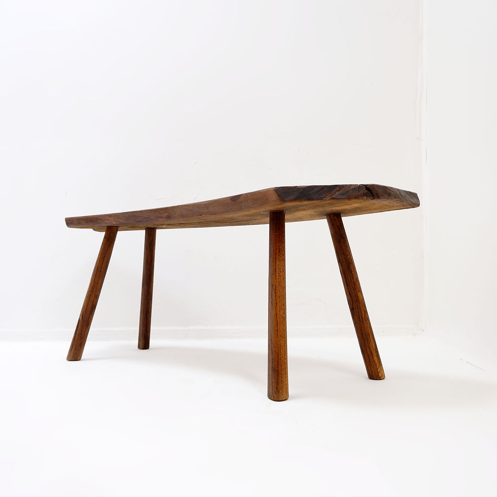 Miniature : Vintage Primitive pine Bench - 20th