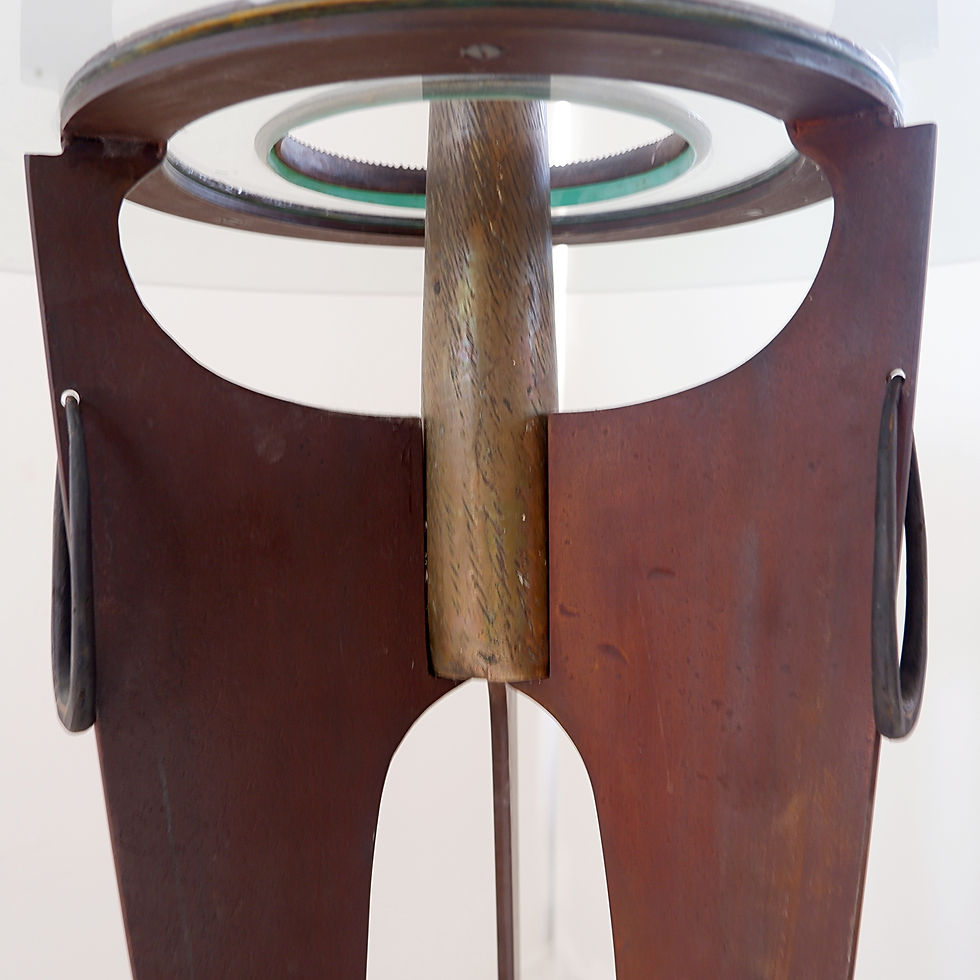 Miniature : Vincent WEGNEZ  Sculptural bronze and glass console table - Belgium 21th
