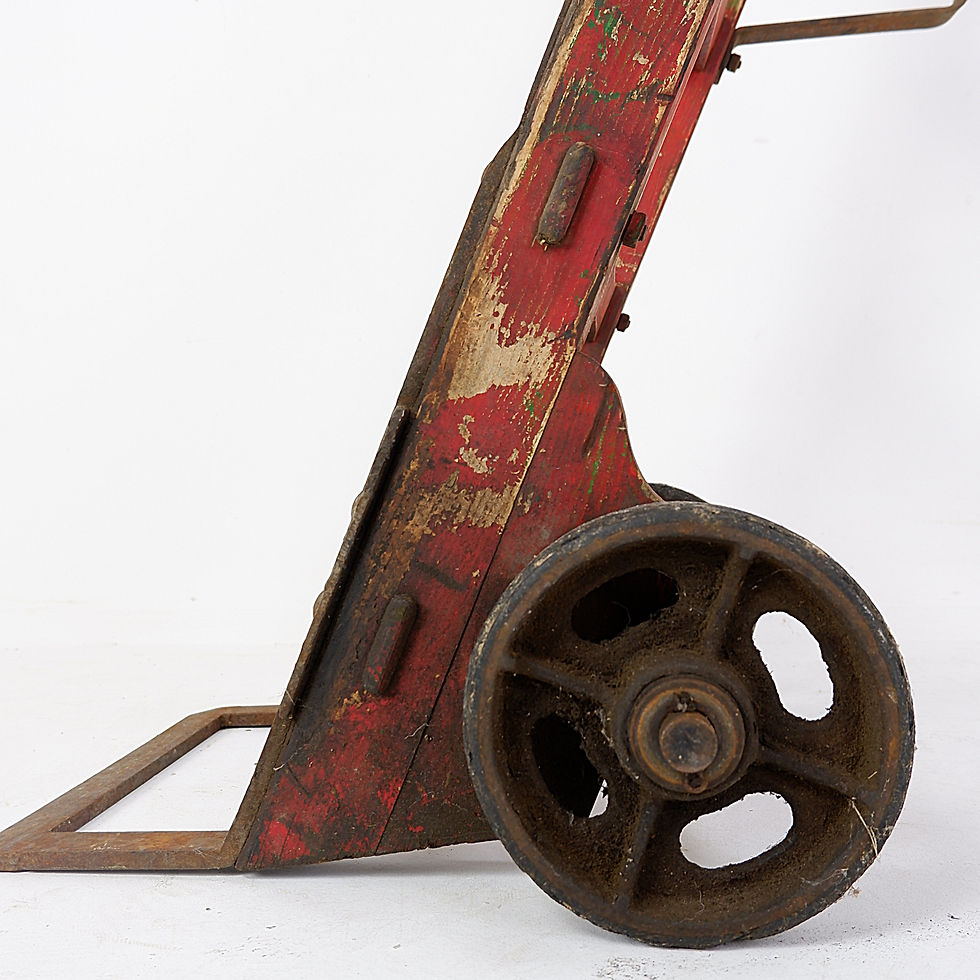 Miniature : Antique Wooden Hand Truck