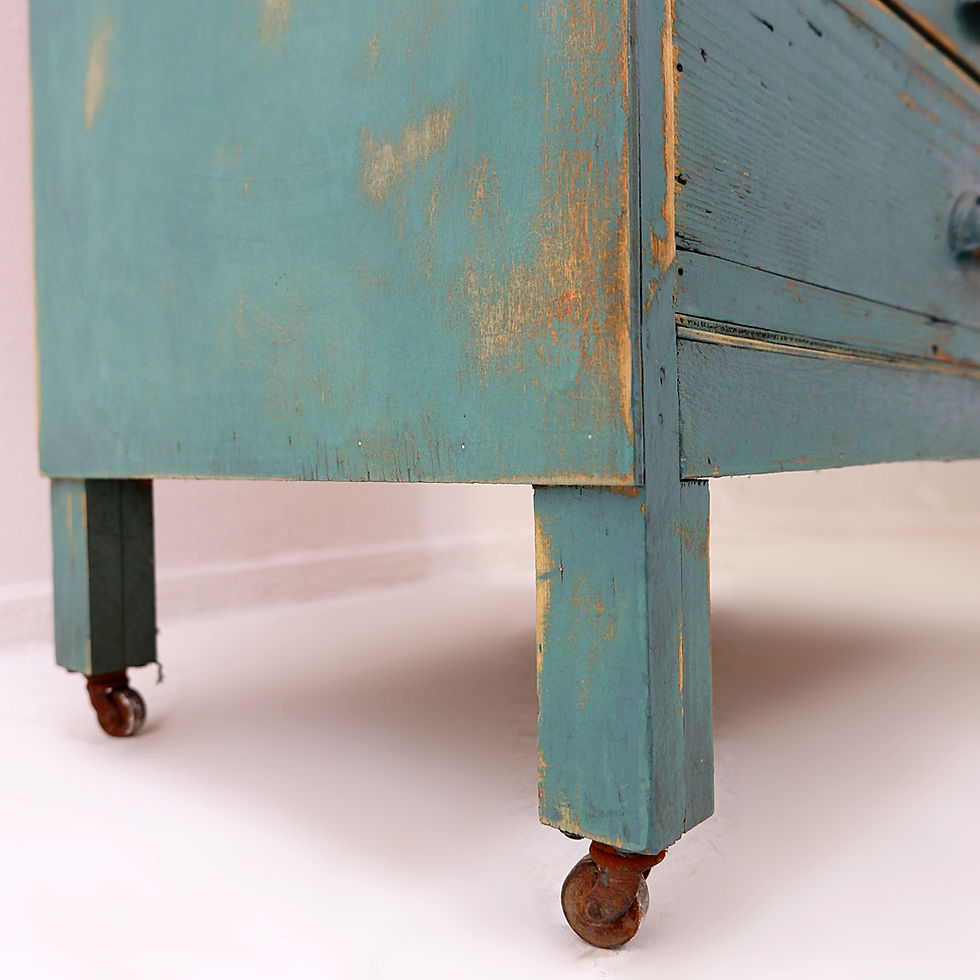 Miniature : Industrial pine workshop cabinet with 12 drawers, circa 1940