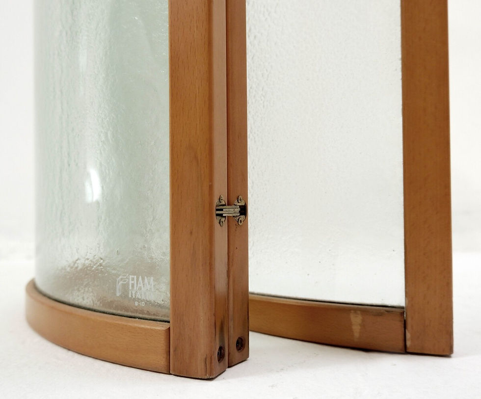 Miniature : Glass Voyeur Screen / Room Divider by Vittorio Livi for Fiam - 1990s
