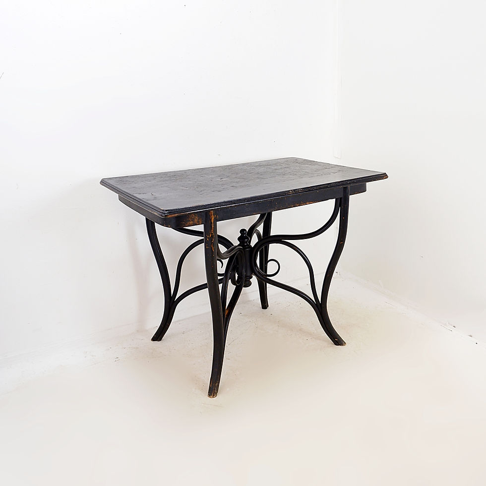 Miniature : Art Nouveau side table/console in painted wood, circa 1900