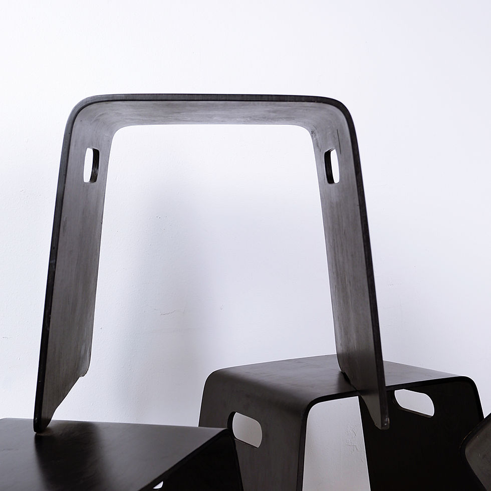 Thumbnail: Stackable Wooden stools - 4 available - Circa 2016