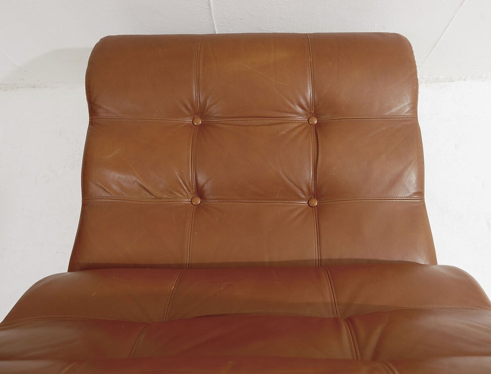 Miniature : Walter & Moretti Lounge Chair, Italy, 1970s