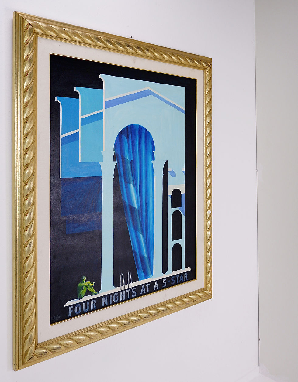 Miniature : Carlos GRIPPO (Uruguay 1946) "Tepidarium"  Oil on canvas - Signed
