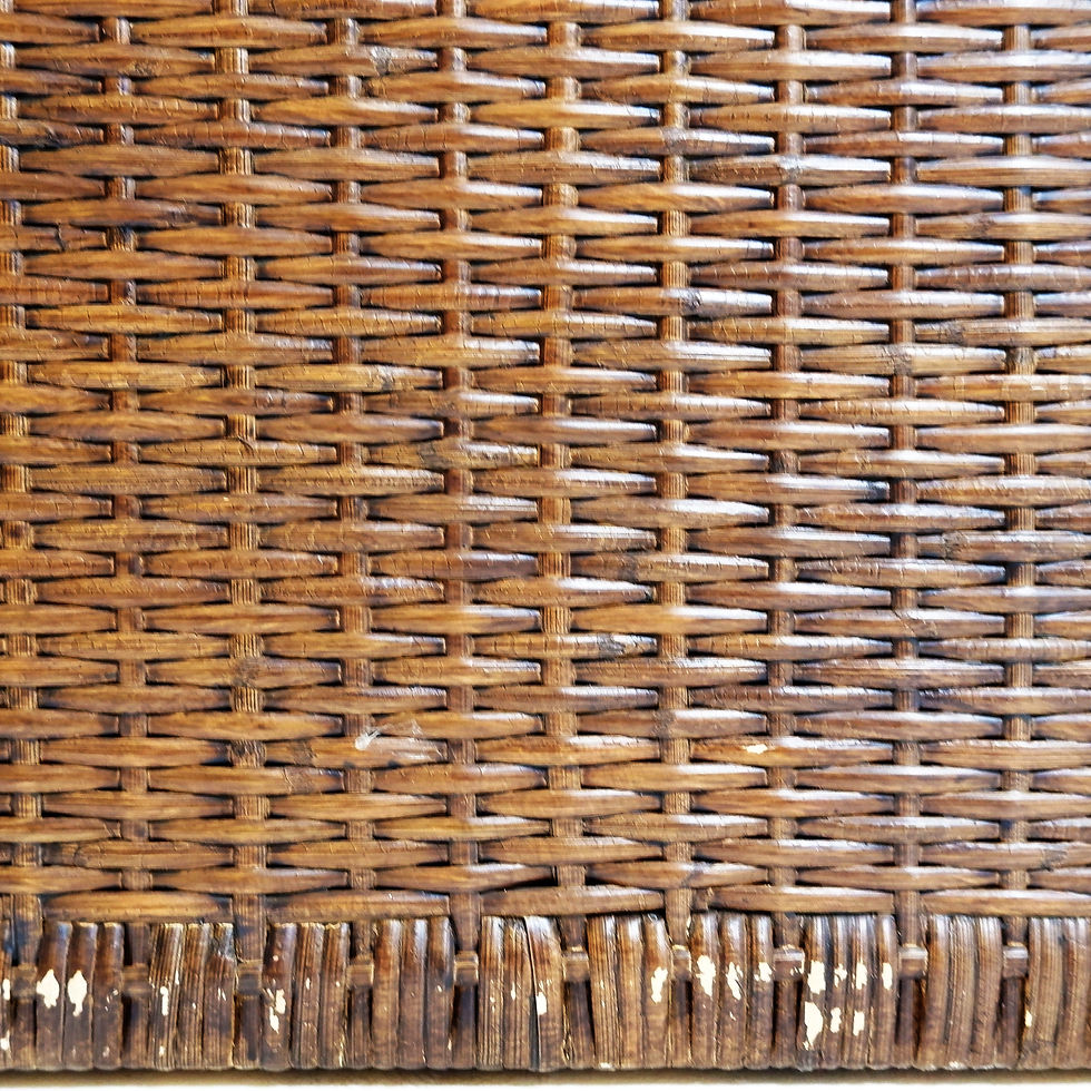 Miniature : Vintage coastal woven rattan chest of drawers