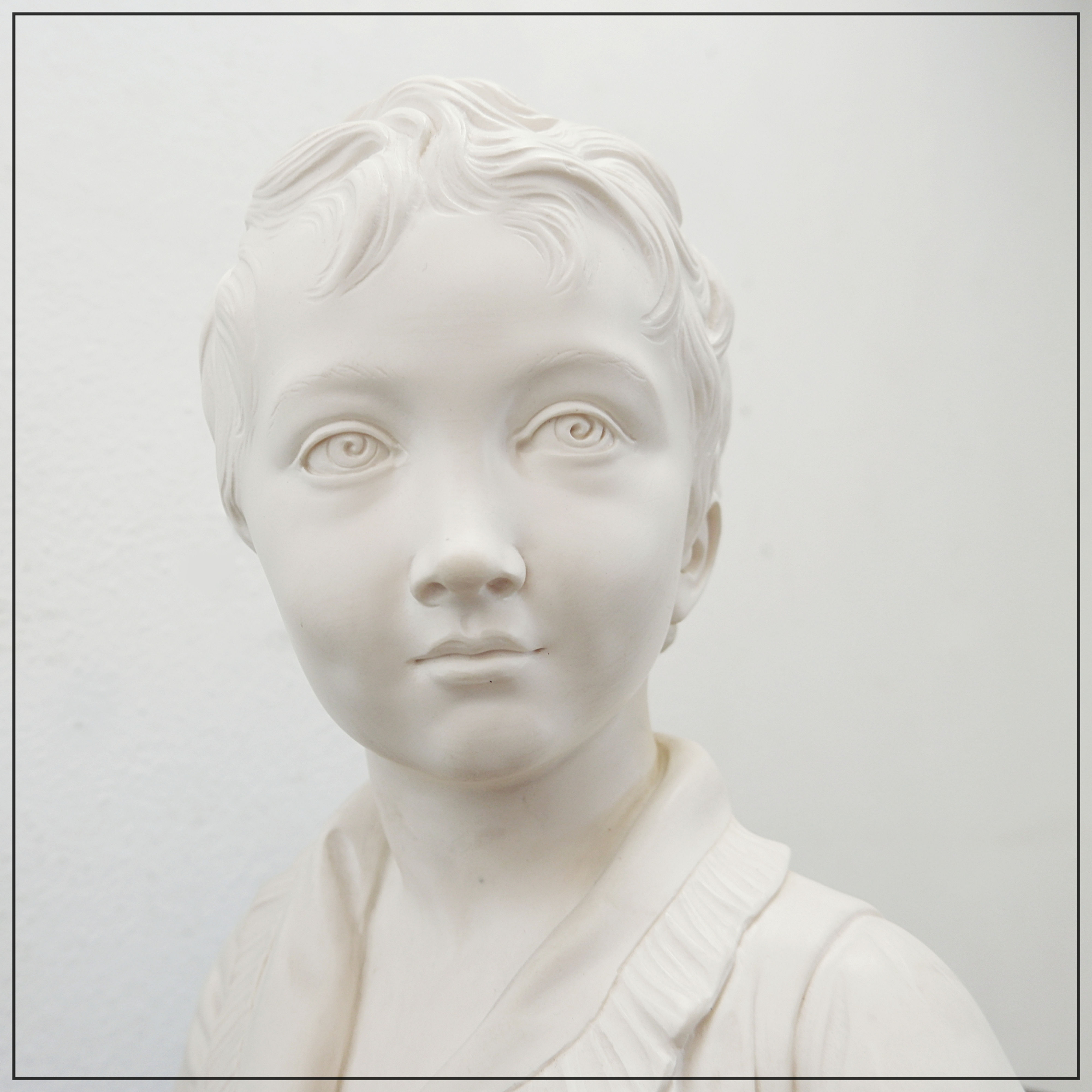 Biscuit porcelain busts of Alexandre Brongniart - Jean-Antoine Houdon - 20th cen