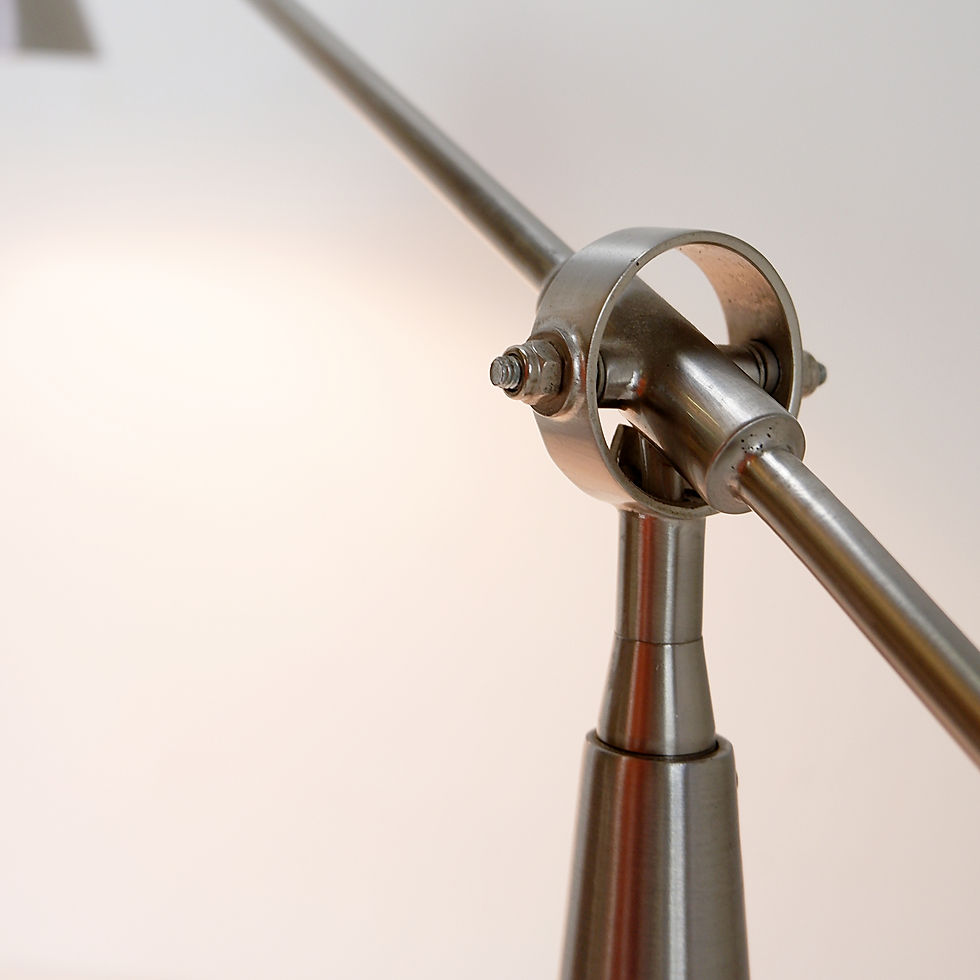 Miniature : Adjustable brushed chrome desk lamps
