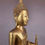 Miniature : Large gilded wooden Buddha, Siam, 18th century - H 109cm