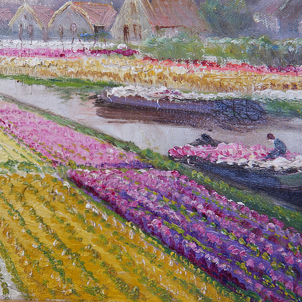Miniature : Alfred Martens (Dutch 1888-1936) oil on canvas,  Signed lower left