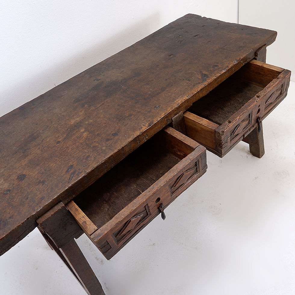 Miniature : 18th Century solide oak Spanish Console table