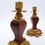 Miniature : Pair of Napoleon III style gilt bronze Candle Holders