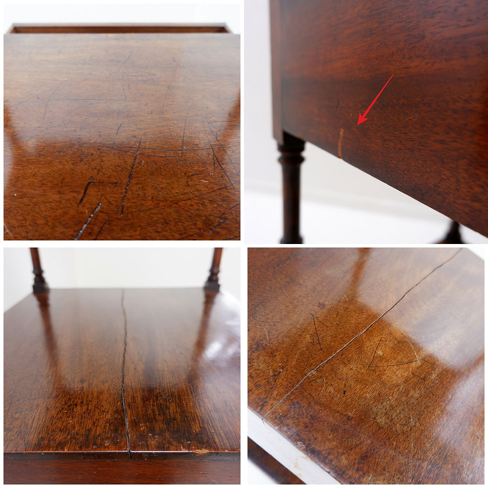 Miniature : English 19th Century Mahogany Whatnot Shelf