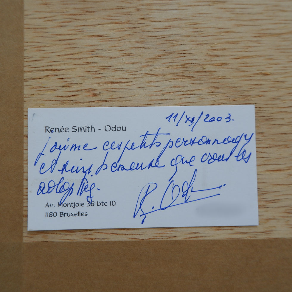 Miniature : Renée Smith Odou painting on panel - Belgium