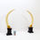 Miniature : Paire of Faux Elephant Tusks - 20th H:82cm