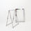 Miniature : Mid-Century Chrome Trestles Desk, 1970s