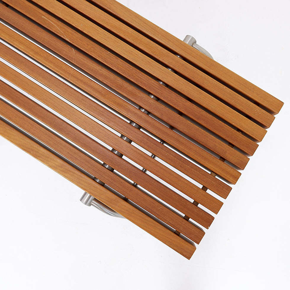 Miniature : Dornbracht interior wooden slatted bench - Belgium