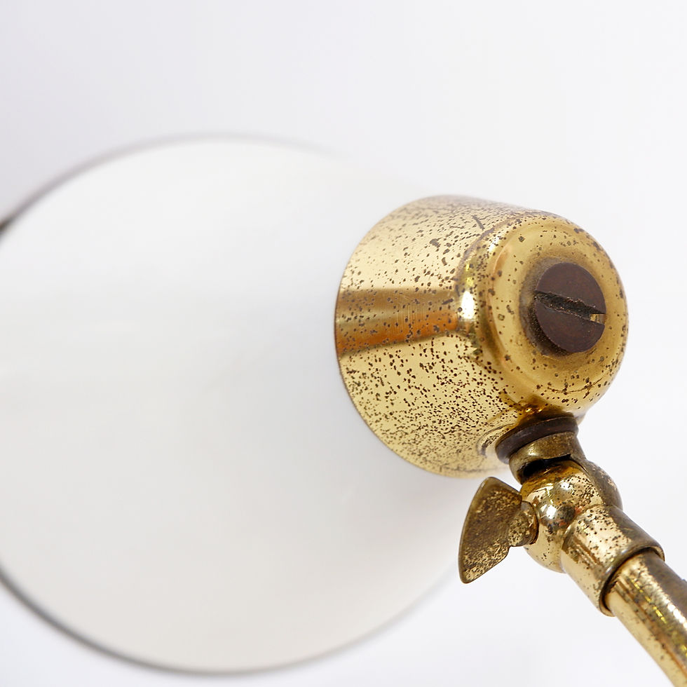 Miniature : Brass desk lamp - 1950s