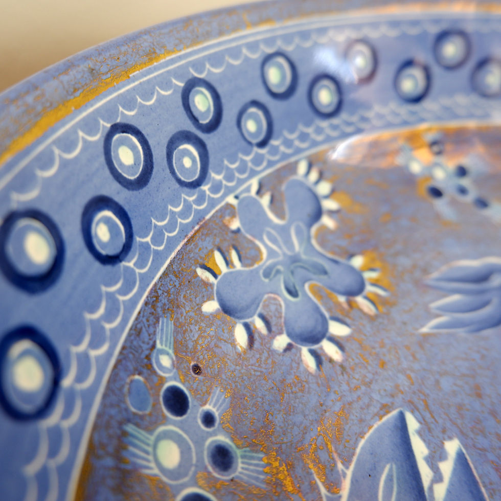 Miniature : Ernest D'Hossche "Boch frères Keramis" Atelier d'Art Ceramic dish