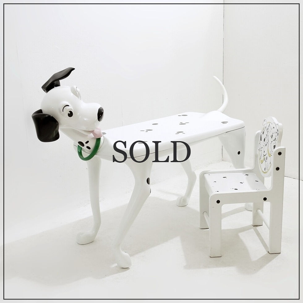 "101 Dalmatiens" Table/desk and Chair by Pierre Colleu for Starform - 1980s
