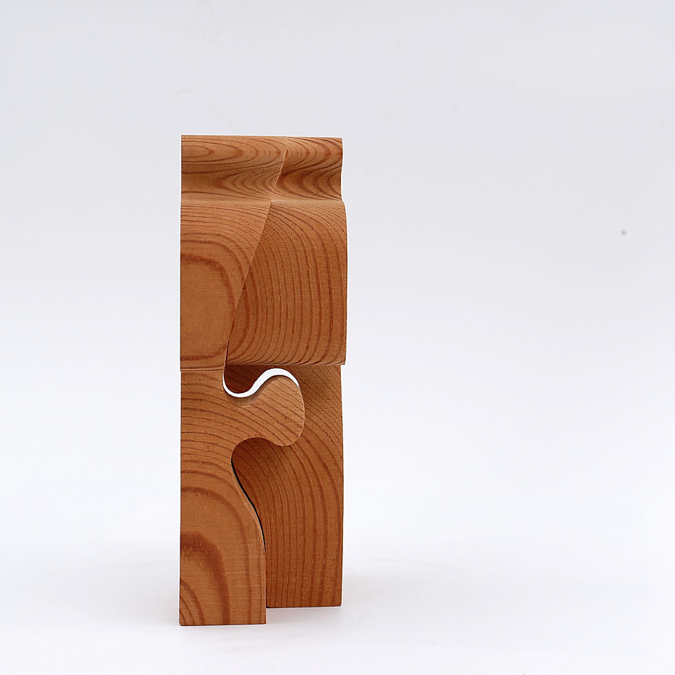 Miniature : Gunnar Kanevad carved Wood Puzzle - Circa 1962