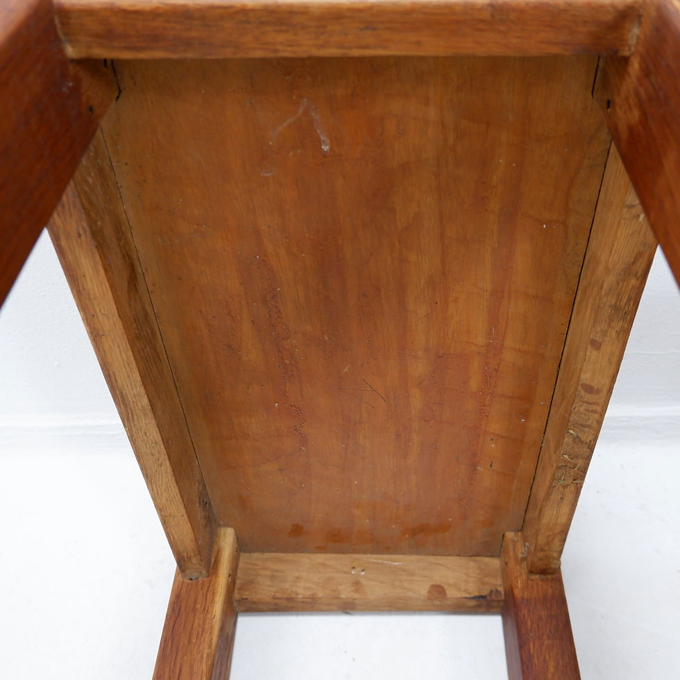 Miniature : Pair of rustic side tables / nightstands - 1960s