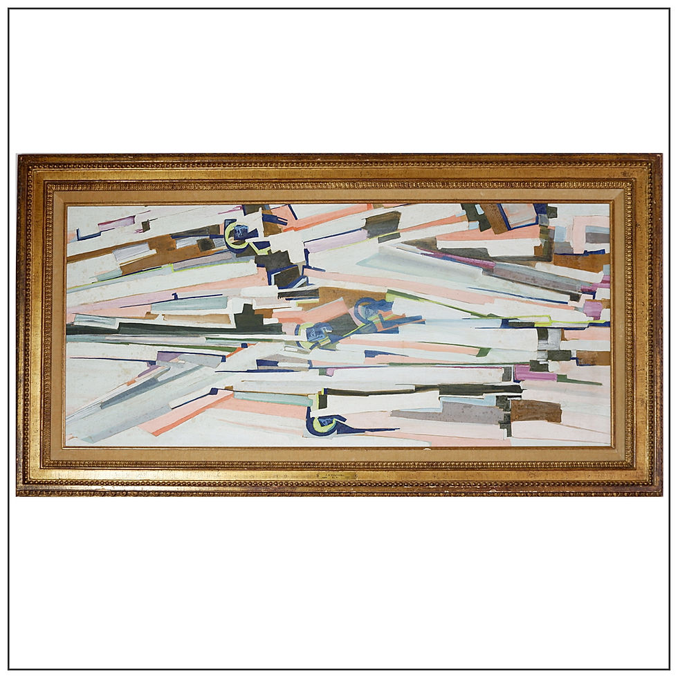 Miniature : painting on cardboard - unsigned