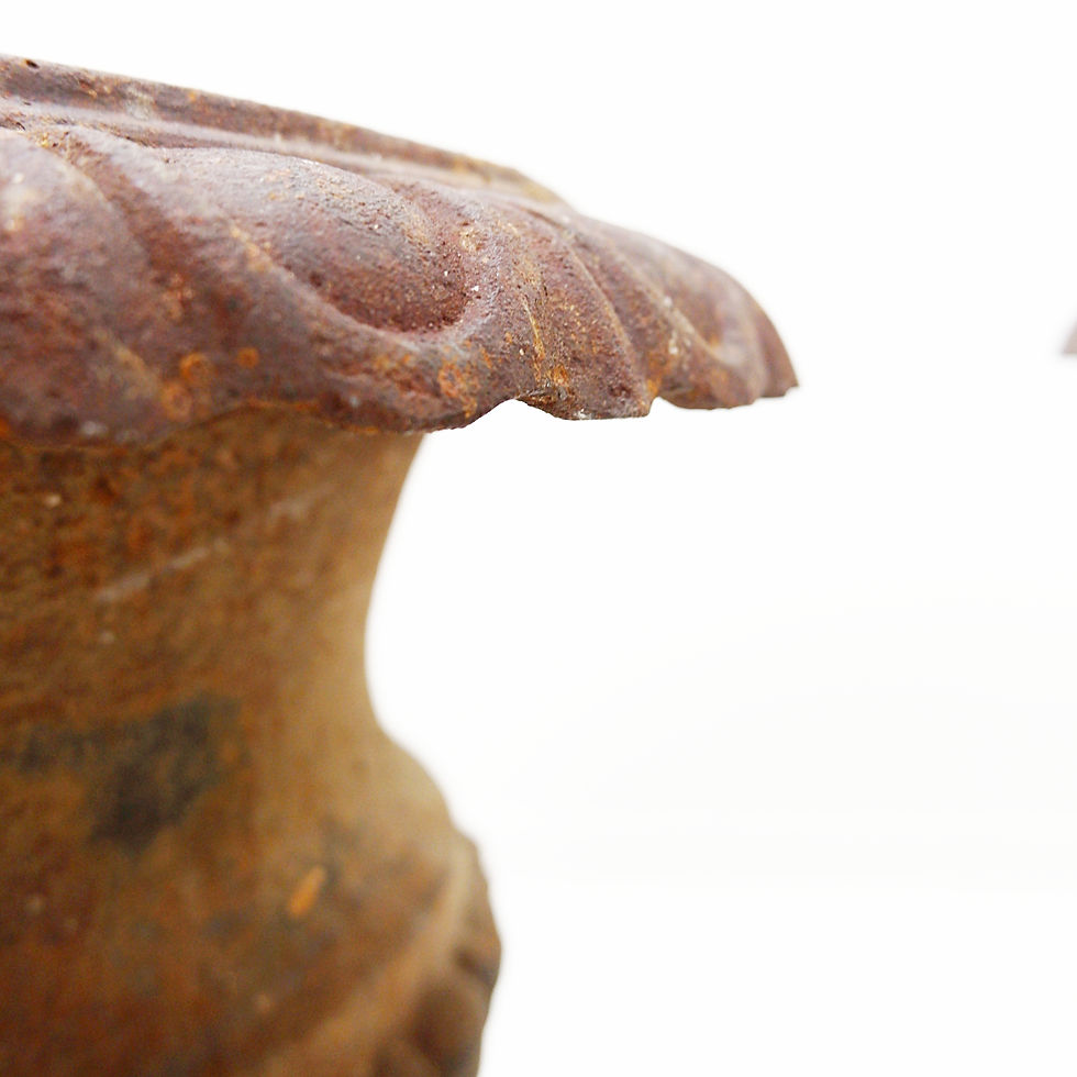 Miniature : Pair of Cast Iron Medici Planters - Late 19th Century