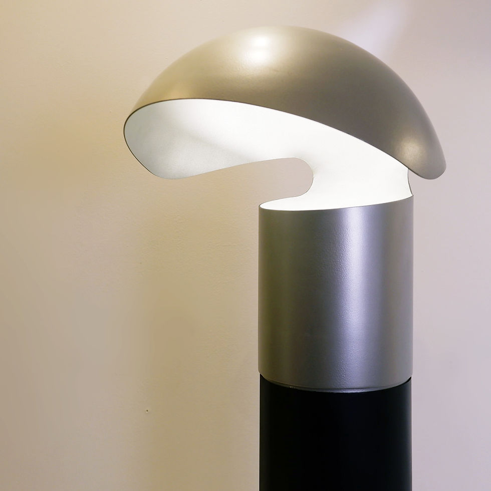 Miniature : Metal Lacquered Floor Lamp Franco Buzzi Ceriani style