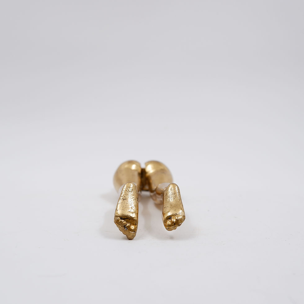 Miniature : Vintage Brass Nutcracker in the Shape of a Woman's Legs, 70s