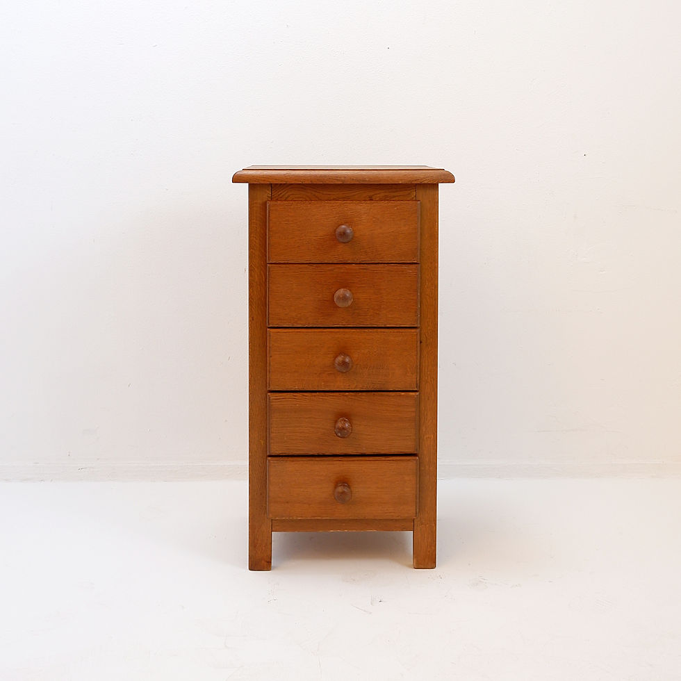 Miniature : Solid wood chest of drawers  with 5 drawers