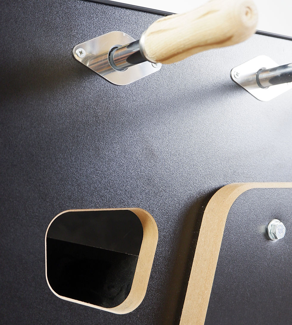 Miniature : Contemporary STELLA football table  in a black version - France