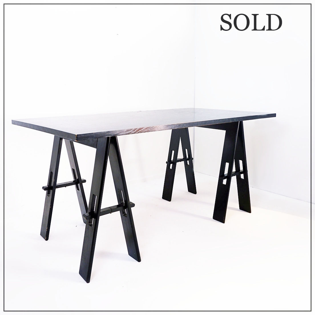 Wooden table by De Pas, D'Urbino, Lomazzi, Acerbis production, 1960s, Italy