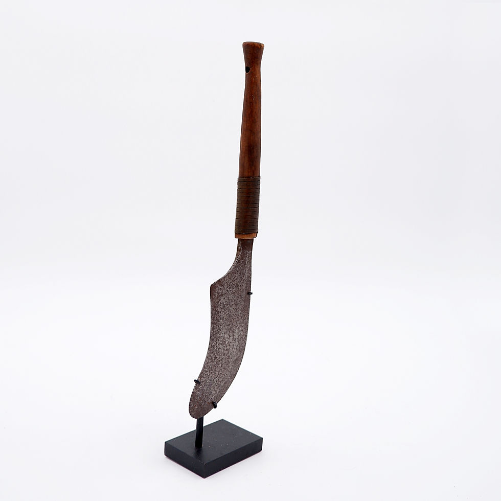 Miniature : Knife From The Momvu Meje Mangbetu Tribe - Dr Congo Uele Region - 19th African