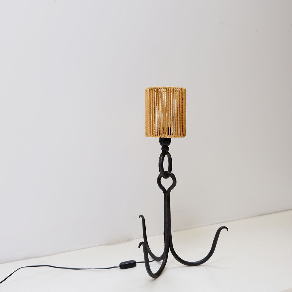 Miniature : Brutalist anchor table lamp - Circa 1950s