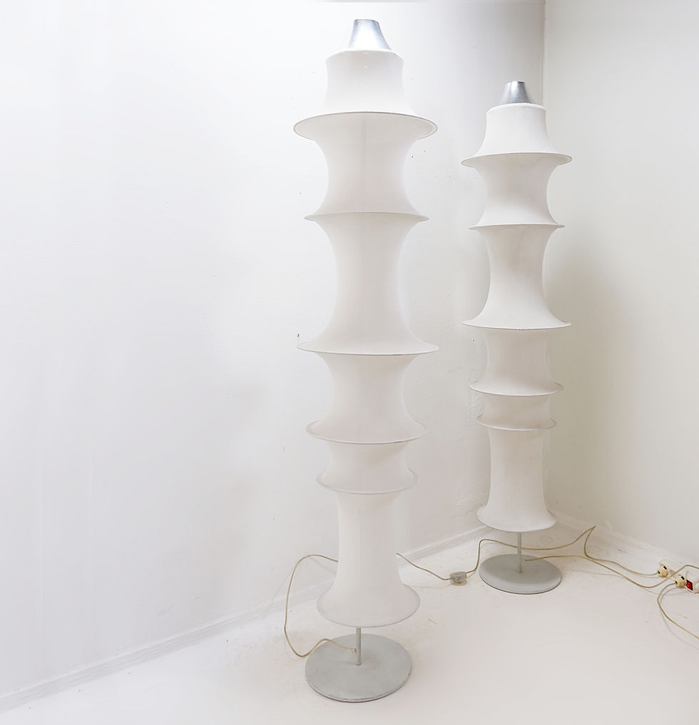 Miniature : Set of 2 'Danese' Floor Lamp by Bruno Munari for Artemide - 1960s