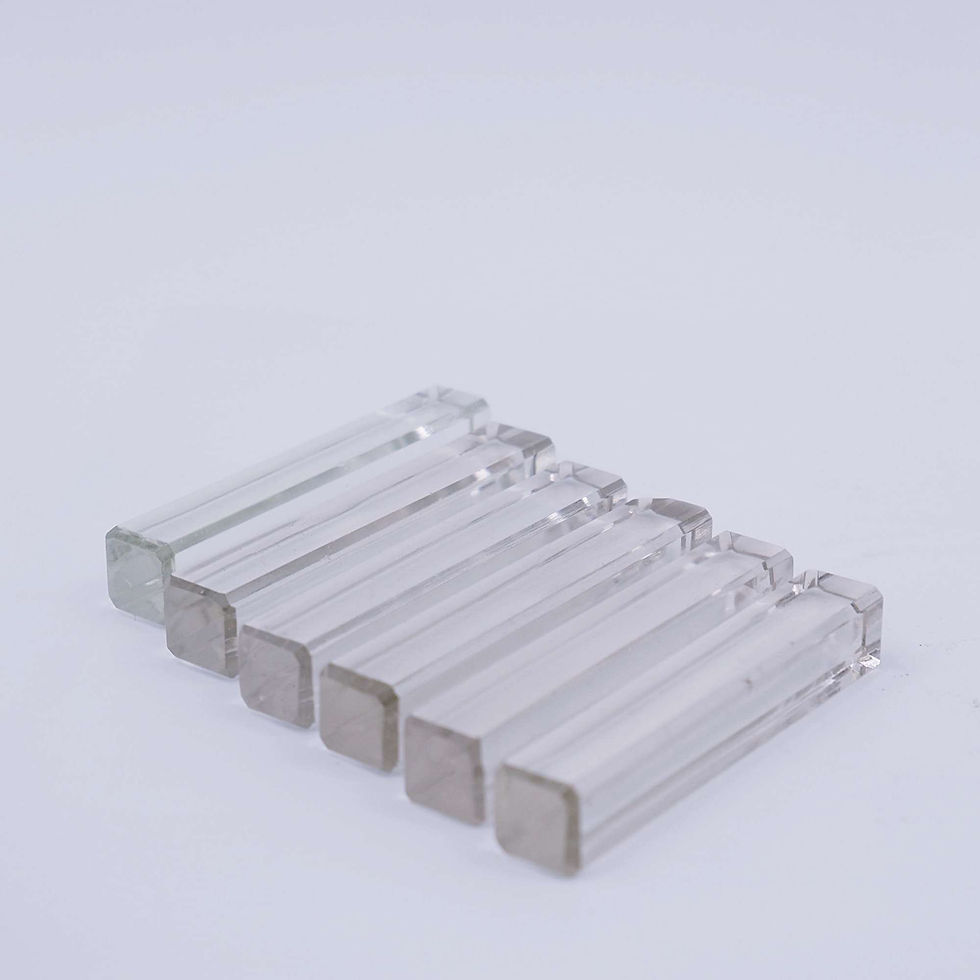 Miniature : Set of 6 Crystal Knife Holder - Circa 1980 - Czechoslovakia