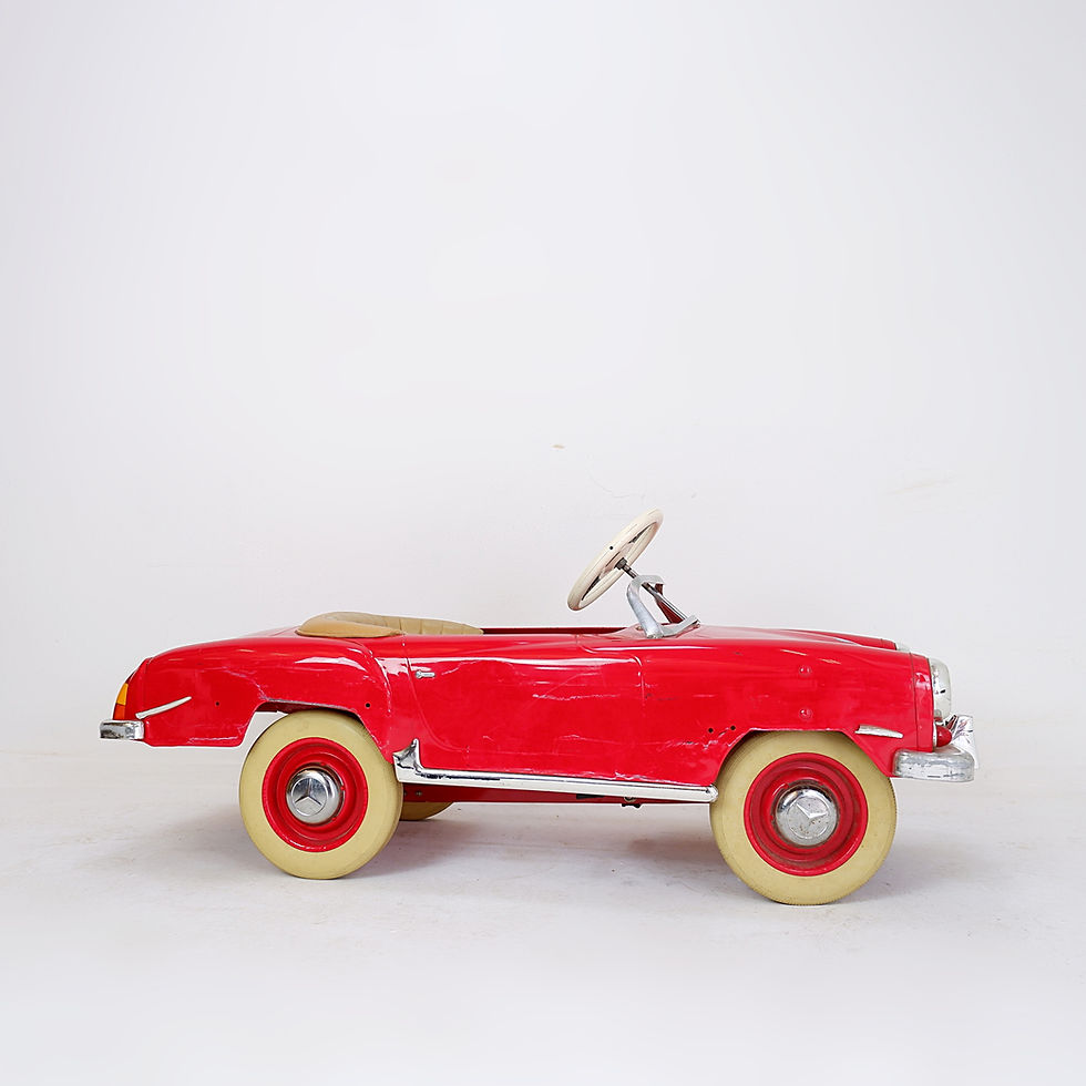 Miniature : Mercedes Benz 190 SL Vintage Pedal Car for Kids - Circa 1980s