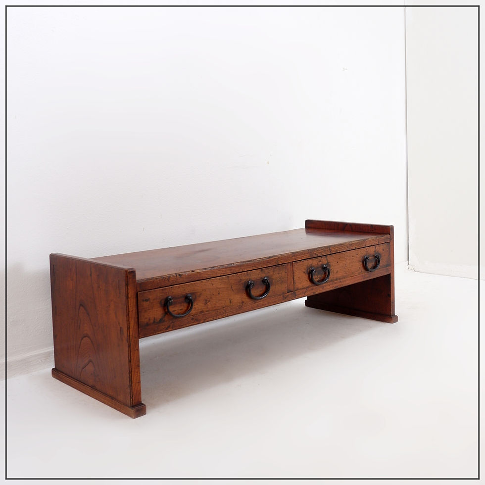 Miniature : Mid Century Wabi Sabi Writing Table - Japan, early 20th century