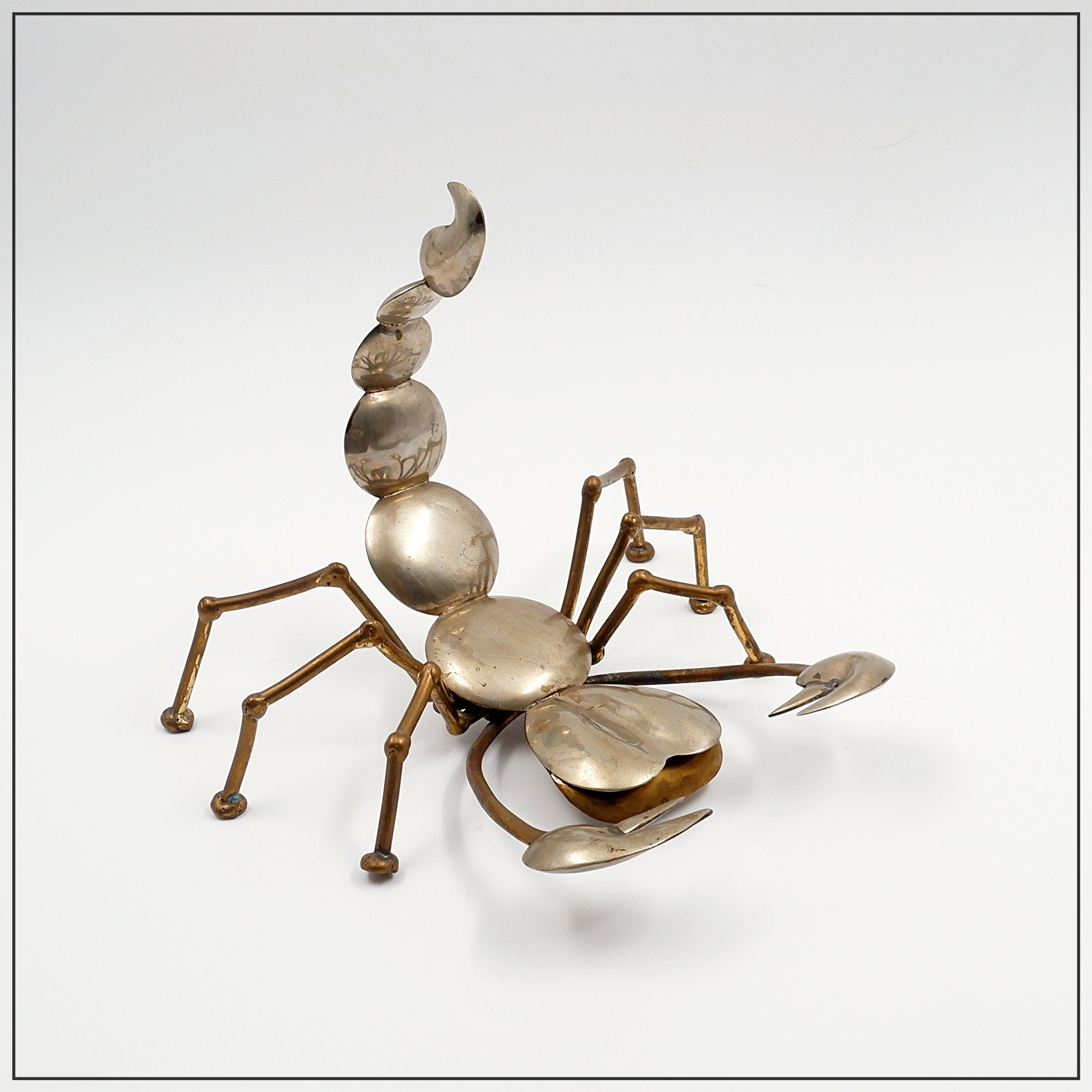 Brass and metal scorpion - 1970s
