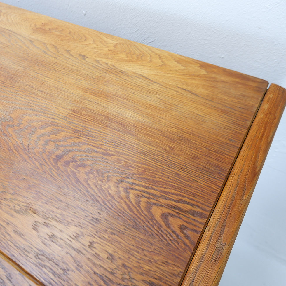 Miniature : Solid Wood Chest Of Drawers in the style of Pierre Chapo - 1960s