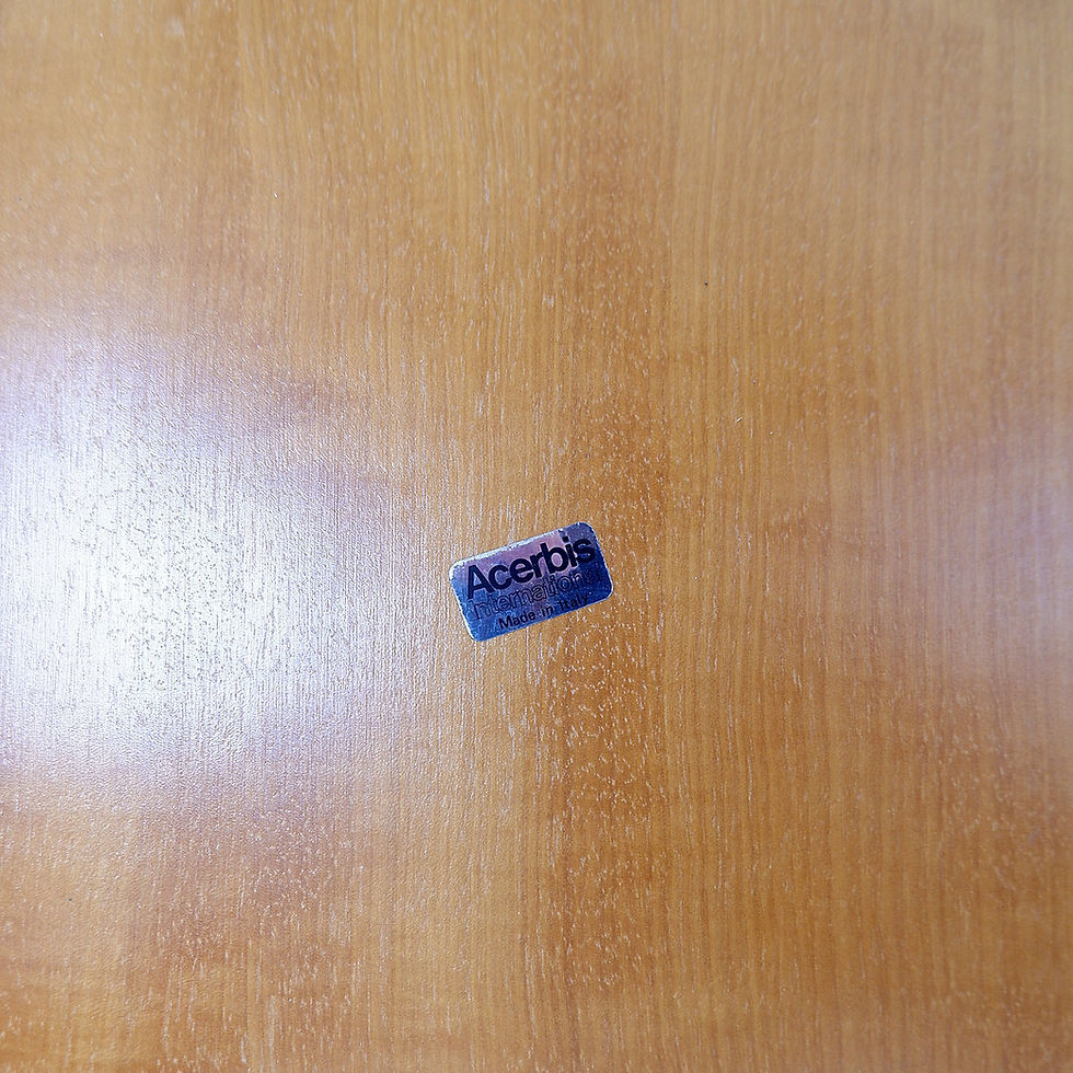 Miniature : Wooden table by De Pas, D'Urbino, Lomazzi, Acerbis production, 1960s, Italy