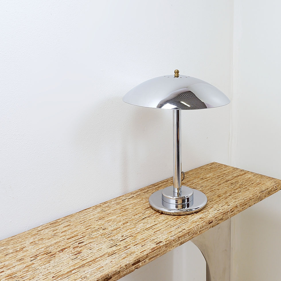 Miniature : French Vintage Aluminor mushroom table/desk lamp - 1970s
