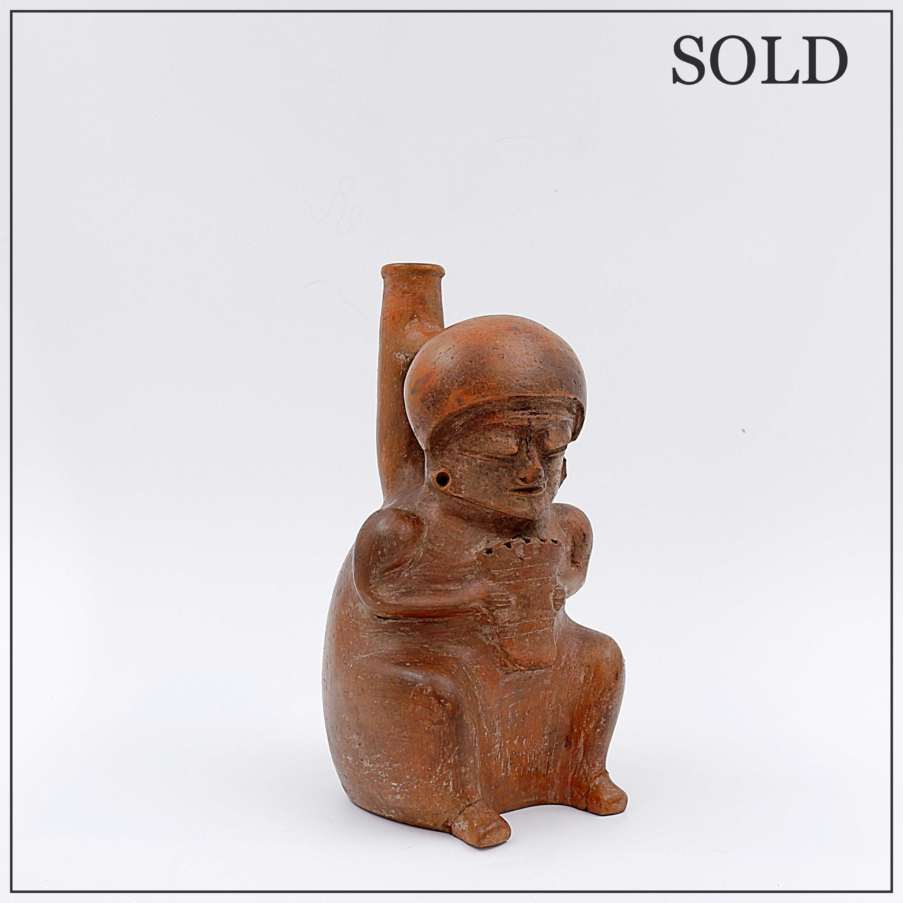 Terracotta Whistling Vase - Chorrera culture - Ecuador